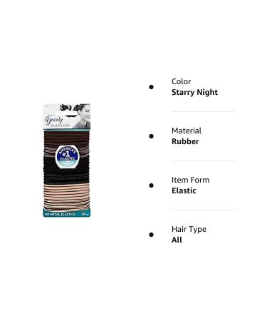 GOODY Women's Ouchless Braided Elastics - Starry Night 30 Count - Buy Online on GoSupps.com