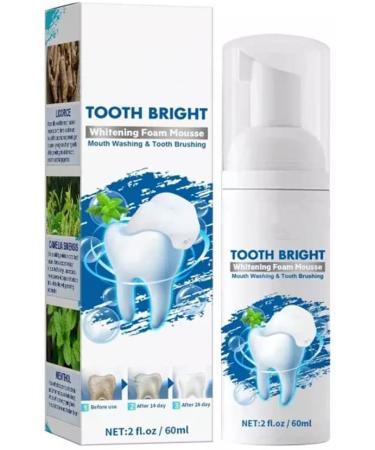 Teeth Whitening Mousse, Squeeze Type Foam Toothpaste, Oral Care Teeth, Deep Cleaning Gums, Remove Tooth Stains, Fresh Mouth (1pc)