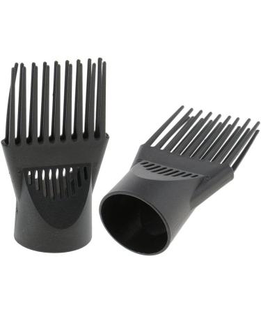 PULABO 2pcs Professional Universal Hairdressing Salon Hair Dryer Diffuser Wind Blow Cover Comb Attachment Nozzle Black Reusable Plastic Popular - Buy Online on GoSupps.com