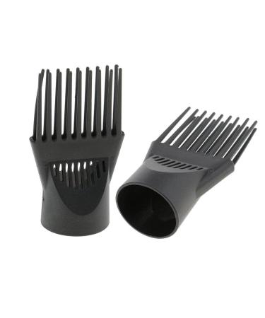 PULABO 2pcs Professional Universal Hairdressing Salon Hair Dryer Diffuser Wind Blow Cover Comb Attachment Nozzle Black Reusable Plastic Popular