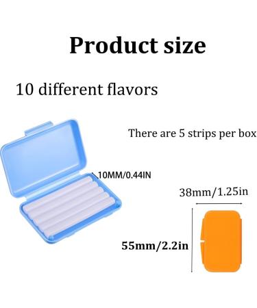 Braces Wax - 50 Strips of Orthodontic Tooth Wax | Protect Your Mouth from Friction | 10 Flavors Available - Buy Online on GoSupps.com