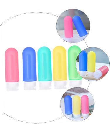 HAPINARY Travel Size Lotion Leakproof Refillable Shampoo Empty Travel Size Toiletries 12x4cm Navy - Buy Online on GoSupps.com