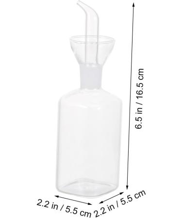 ABOOFAN Glass Containers 1pc Glass Oil Bottle Oil Filter Pot Liquid Kitchen Oil Dispenser 16.5X5.5CM Transparent - Buy Online on GoSupps.com