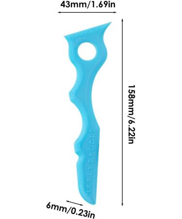 Womens Eyebrow Stencils - Silicone Stencils For Winged Eyer - Women Silicone Eyebrow Stencils - Reusable Lip Applicator For All Face Shapes - Beginner-Friendly Makeup Shaping Tool Blue - Buy Online on GoSupps.com