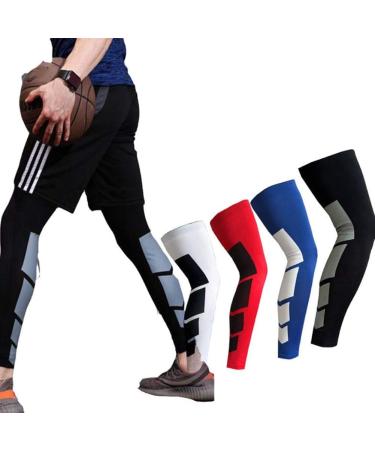 Zerone Compression Calf Sleeves - Unisex Elastic Anti-Slip Support Brace for Shin Splints, Leg Pain Relief, Running - Black - Buy Online on GoSupps.com