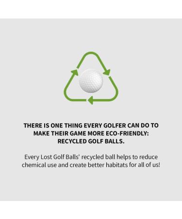 50-Pack Color Recycled Golf Balls Mix - Eco-Friendly Options for Golf Enthusiasts - Buy Online on GoSupps.com