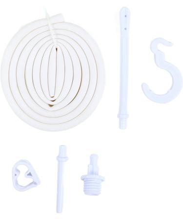 2L Silicone Concrete Enema Bag Kit | Reusable Portable Colon Cleaning Set with Hook & Syringe Pipe for Intestinal Detox - Buy Online on GoSupps.com