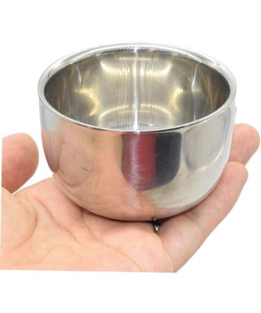 Angoily 2 STK Stainless Steel Impact Bowl for Hairdressers | Durable Double-Layer Shaving Cup & Mixing Container | Metal Stirring Bowls for Beard Care | 7.3x5cm - Buy Online on GoSupps.com