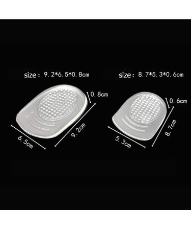 Plantar Insoles Boost Insole 4 Pairs of Silicone Heel Pads Comfortable Increase Cushions Half Insoles for Men Women Size 40- Height Increasing Shoe Inserts High Heel Pads - Buy Online on GoSupps.com