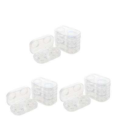 Healeved pack with 12 pieces of contact lens container Make-up container case contact-case cosmetics container Make-up travel container LINSENETUI bulk.