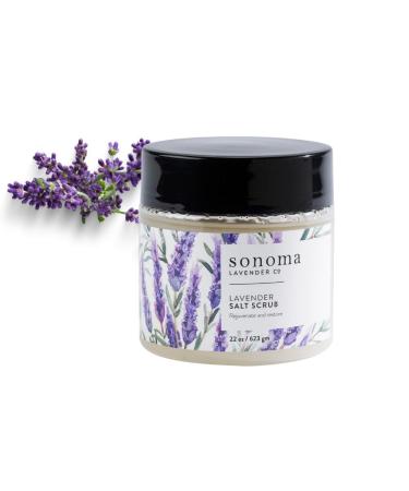 Sonoma Lavender Body Scrub - All Natural Sea Salt Scrub for Radiant Skin | 22oz Essential Oils - Buy Online on GoSupps.com