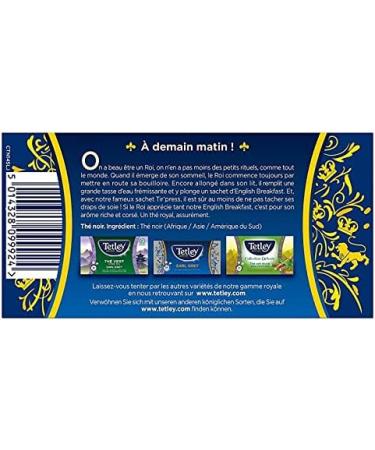 TETLEY - Th English Breakfast Sachet 50G - Lot De 4 - Offre Special - Buy Online on GoSupps.com