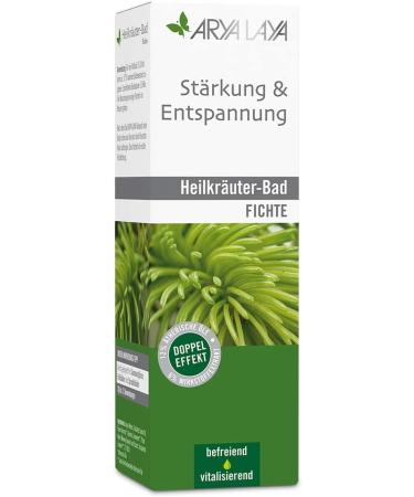 Arya Laya Herbal Bath 200ml - Strengthening & Relaxation with Spruce Extract | Vegan Wellness for Flu Fatigue & Exhaustion | International Shipping - Buy Online on GoSupps.com