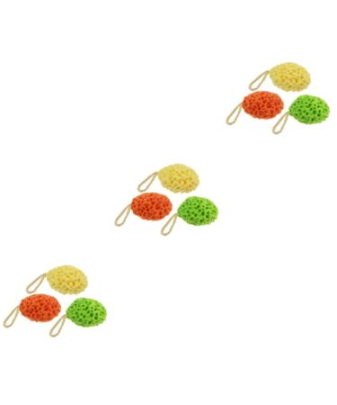 9 Pcs Honeycomb Bath Ball Bath Sponge Shower Ball