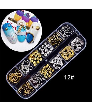 Beifenl 3D Shape New Nail Clear Nail Pearl Diy Nail Art Decorations Rhinestone Manicure Tools 12# Marine Style Series - Buy Online on GoSupps.com