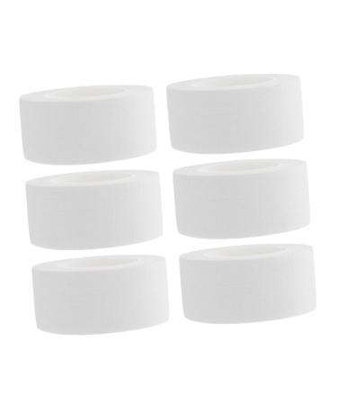 LALAFINA 18 Rolls Medical Tape Athletic Trainers Tape pet Tape wrap Fixing Dressing Tape Injury Tape Adherent cohesive White Cotton Belt