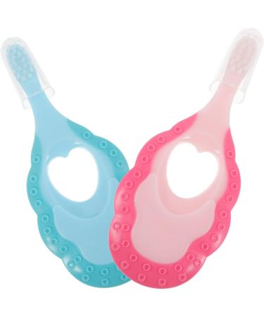 Minkissy Newborn Toothbrush Set - 4pcs Baby Toothbrushes & Teething Toys | Gentle Massagers for Infants - Buy Online on GoSupps.com