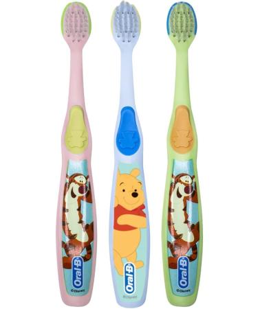 Oral-B Baby Manual Toothbrush Pooh Characters 0-3 Years Extra Soft - Pack of 3 - Buy Online on GoSupps.com