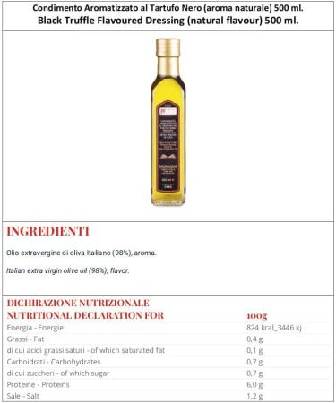  fortunati stocchi Black truffle flavored seasoning ml 500 - Buy Online on GoSupps.com