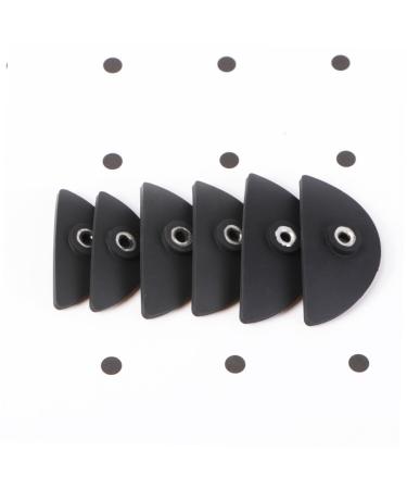 Balacoo 6 Pcs Eye Makeup Silicon Eye Shadow Stamp Eyeshadow Stamp Tool The Lazy Crystal 5*2.5cm Black