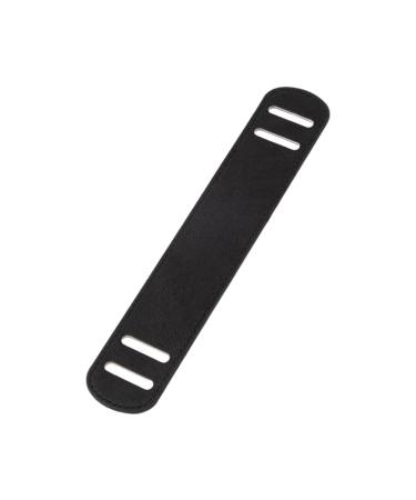 Qialexicon Leather Shoulder Strap Pad Shoulder Rest Replacement for Satchels Handbag Tote black L