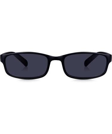 Read Optics Reading Glasses +1 to +3.5 | Prescription & Non-Prescription Tinted Options | Stylish Rectangular Black Frames - Buy Online on GoSupps.com