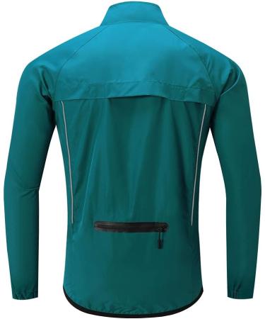 Wosawe Men's Ultra-Light Windproof Bicycle Jacket - Reflective Breathable Mesh Navy XXL | International Shipping Available - Buy Online on GoSupps.com