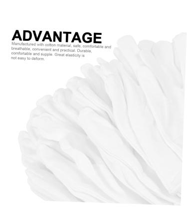 POPETPOP 12 Pairs Washable Cotton Gloves White Cotton Gloves for Stretchable Lining Gloves Cotton Gloves White Gloves Women Grip Gloves for Work Watches Supplies Elasticity 23x13x8.5cm - Buy Online on GoSupps.com