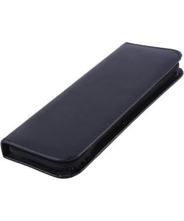 PU Leather Zipper Hairdressing Scissors Pouch Box Lightweight Black Tool Bag for Beginners Hairdressers and Barbers - Buy Online on GoSupps.com