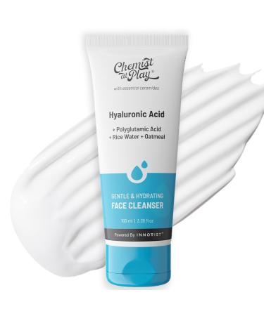 Gentle & Hydrating Face Cleanser | Hydrates Dull & Dry Skin | Enriched with Vitamin E Rice Water & Oatmeal | Removes Excess Oil & Dirt | For All Skin Types | For Men & Women | 100ml