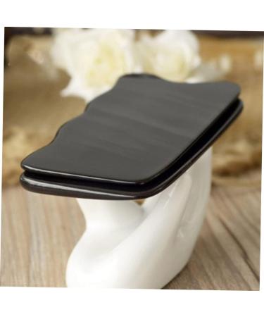 Gleavi 4-Piece Scratching Board Set - Black Gua Sha Facial Massage Tool for Optimal Skin Care | Jade & Buffalo Horn 9.5x5.8x0.3cm - Buy Online on GoSupps.com