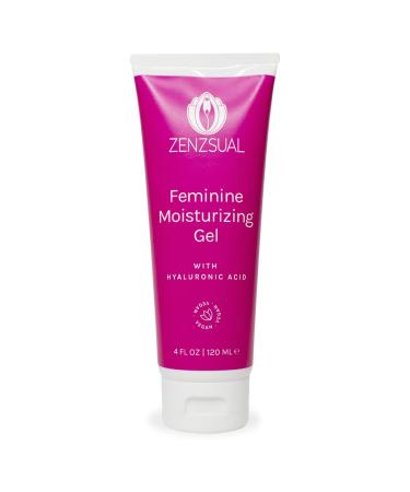 ZENZSUAL Gel with Hyaluronic Acid for Intimate Dryness, Itchin and Burning Sensation, Water Base,100% Vegan, NO Glycerin, NO Parabens. (120 ml - 4 Oz) 4 Fl Oz (Pack of 1)