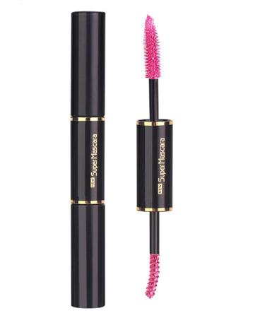 Mascara Multicolor Waterproof Mascara Long Lasting Sweatproof Volume Mascara Eye Makeup (Pink)