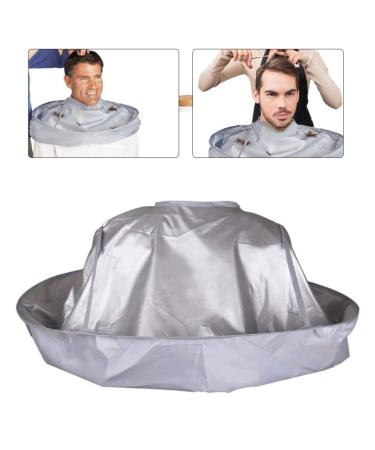 Hair Cape Wrap for Salon & Barber - Silver Hairdressing Umbrella Cloak for Adults - Buy Online on GoSupps.com