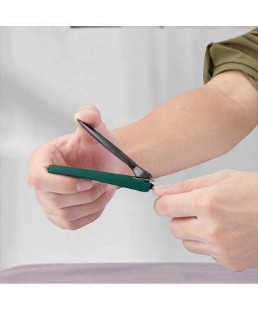 AUklOPVZZ Anti-Splashing Nail Cutter Professional Grade Stainless Steel Clippers for Mess-Free Manicures Colorful Nail Clippers Green Oblique Mouthpiece Oblique mouthpiece Green - Buy Online on GoSupps.com