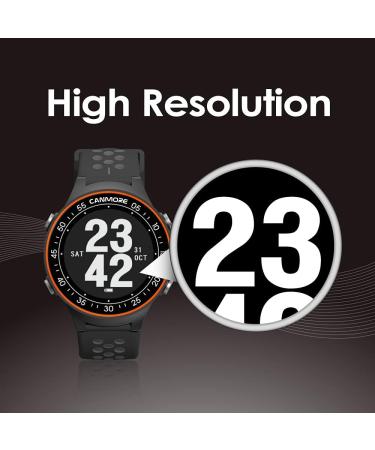 Canmore TW411 Golf GPS Watch & Fitness Tracker | 40 000+ Pre-Installed Places | Improved IC Golf Accessories | Unique Gifts in Orange - Buy Online on GoSupps.com