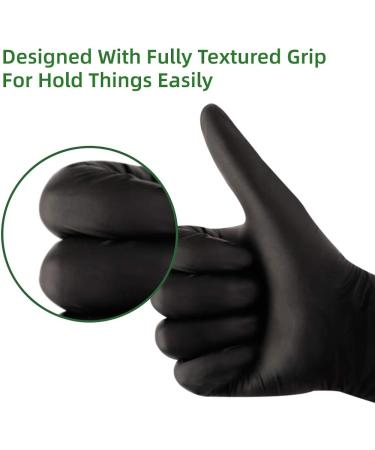 Kexle Nitrile Disposable Gloves Pack of 100 Latex Free Safety Working Gloves for Food Handle or Industrial Use Large (Pack of 100) - Buy Online on GoSupps.com