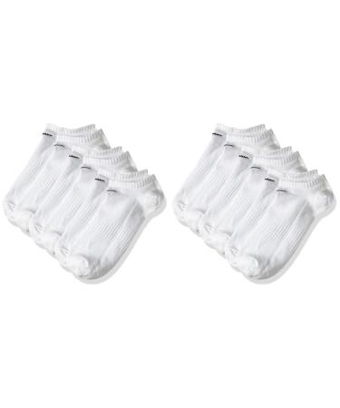 Nike Unisex Hverdag letv gts No show Training Socks 3 Pairs White/Black M EU (Pack of 2)