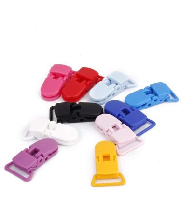 Buy Colorful Plastic Pacifier Holders - 10 Pack (39x16mm) for International Shipping - Buy Online on GoSupps.com