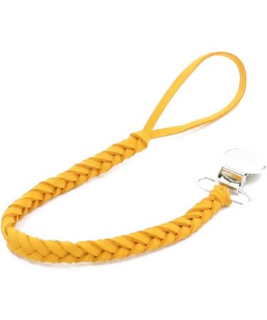 Lorsoul Leather Woven Pacifier Chain - Colorful Braided Clip Holder & Baby Teether Accessories - International Shipping Available - Buy Online on GoSupps.com