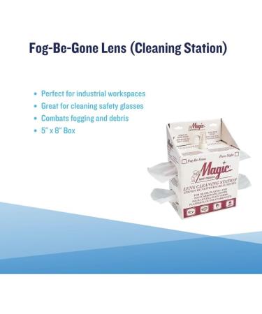 Magic Safety Fog-Be-Gone Lens Cleaning Station - Disposable Lens Cleaner for Clear Vision | MS-93250 - Buy Online on GoSupps.com