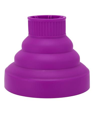 Collapsible Silicone Hair Dryer Diffuser for Portable Travel | Purple Universal Diffuser for Hair Blow Dryer - Buy Online on GoSupps.com