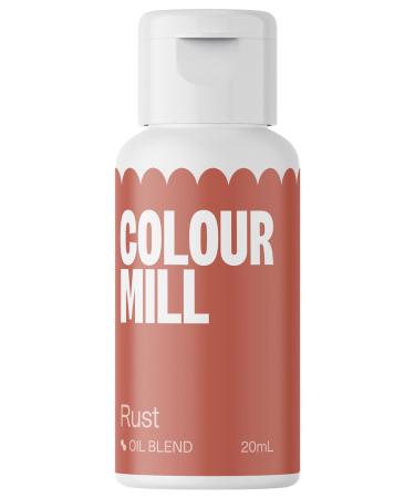 Color Mill Oil Blend Food coloring on an oil -based rust - food colors for chocolate fondant cupcakes cake baking macaron - food coloring for tortendeco - 20ml rust 20 ml