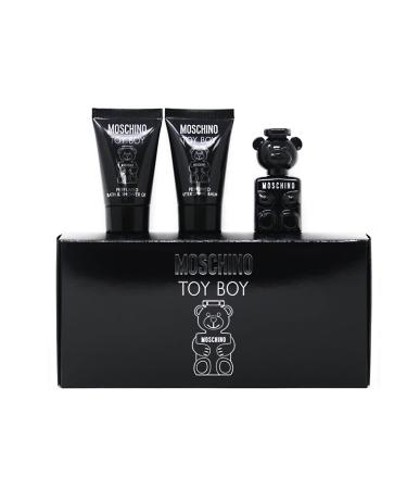 Moschino Toy Boy by Moschino Gift Set - .17 oz Mini EDP .8 oz Shower Gel .8 oz After Shave Balm Men 3 Piece Set