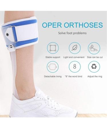 Adjustable Ankle Foot Orthosis for Drop Foot - Support & Stabilizer for Dorsiflexion - Large Left Color - Buy Online on GoSupps.com