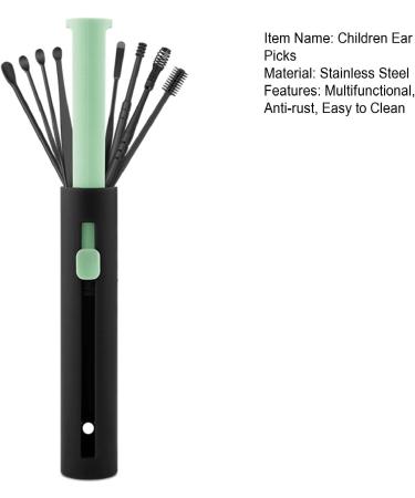 Grebest Stainless Steel Ear Wax Removal Tool Set - Anti-Rust, Home Use Green - Buy Online on GoSupps.com
