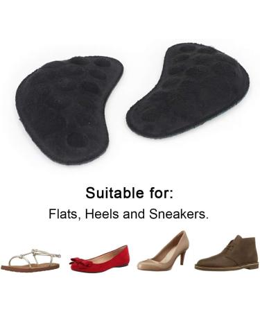 Dr. Foot's Supination & Over-Pronation Corrective Shoe Inserts - 3 Pairs (Black) | Heel Wedge Insoles for Foot Alignment & Knee Pain Relief - Ideal for Bow Legs & Osteoarthritis - Buy Online on GoSupps.com