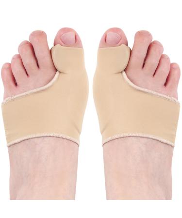Hilph Bunion Corrector Relief Sleeve for Women & Men Big Toe Gel Bunion Corrector Separator Straightener for Day/Night Support Hallux Valgus Pain Relief Bunion Socks (1 Pair)