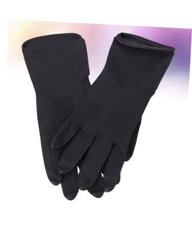 HAPINARY 5 Pairs Hair Shampoo Gloves Hair Dye Glove Barber Gloves Hair Salon Gloves S Black - Buy Online on GoSupps.com