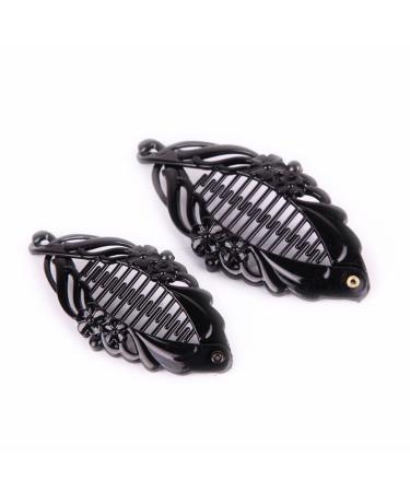 FRCOLOR Banana Hair Clips 6pcs - Flexible Hair Comb & Ponytail Holder for Women and Girls - Buy Online on GoSupps.com